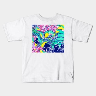 Abstract chinoiserie pattern Kids T-Shirt